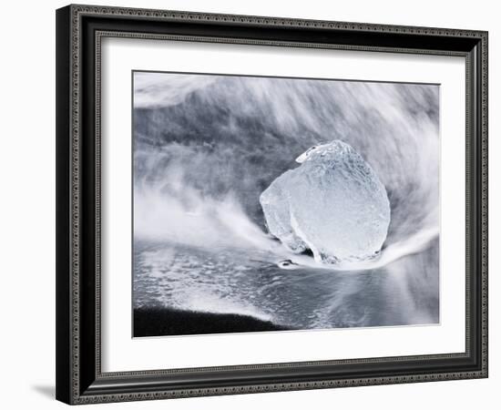 Ice on Jokulsa Beach, Iceland-Nadia Isakova-Framed Photographic Print