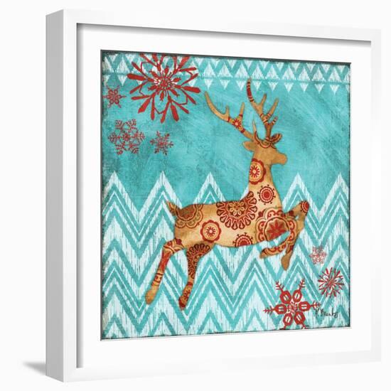 Ice Reindeer Dance I-Paul Brent-Framed Art Print