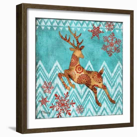 Ice Reindeer Dance II-Paul Brent-Framed Art Print