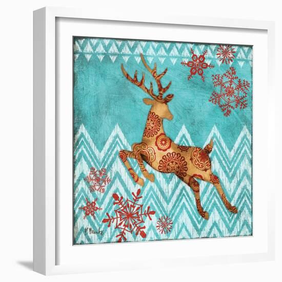 Ice Reindeer Dance II-Paul Brent-Framed Art Print