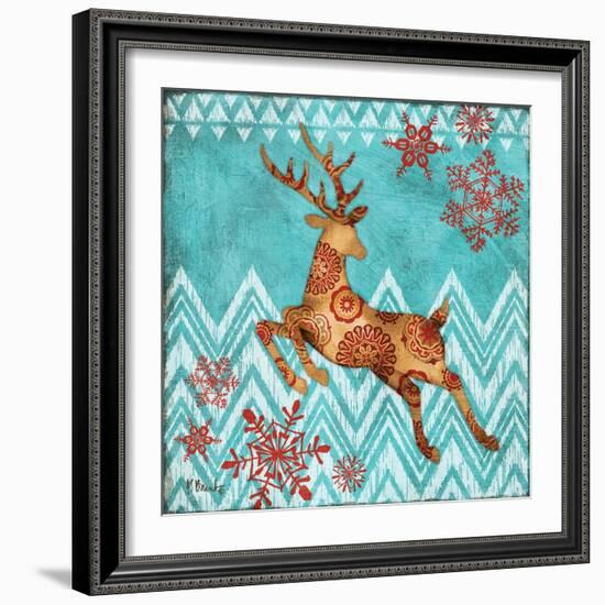 Ice Reindeer Dance II-Paul Brent-Framed Art Print