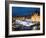 Ice Rink and Christmas Market in the Market Square, Bruges, West Vlaanderen (Flanders), Belgium-Stuart Black-Framed Photographic Print