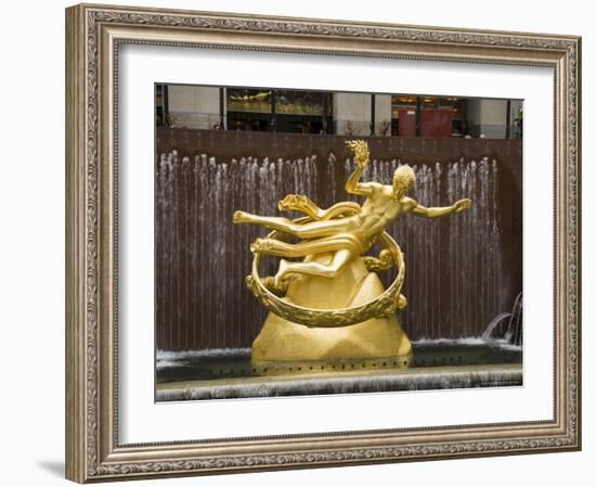 Ice Rink at Rockefeller Center, Mid Town Manhattan, New York City, New York, USA-R H Productions-Framed Photographic Print