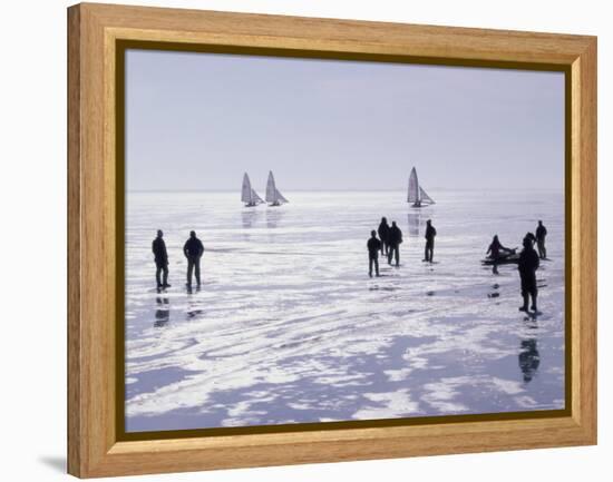 Ice Sailing-null-Framed Premier Image Canvas