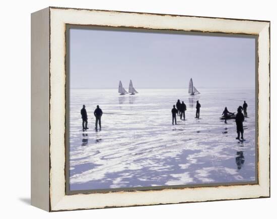 Ice Sailing-null-Framed Premier Image Canvas