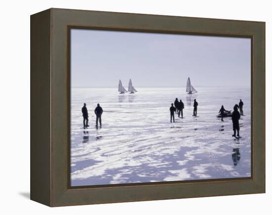 Ice Sailing-null-Framed Premier Image Canvas