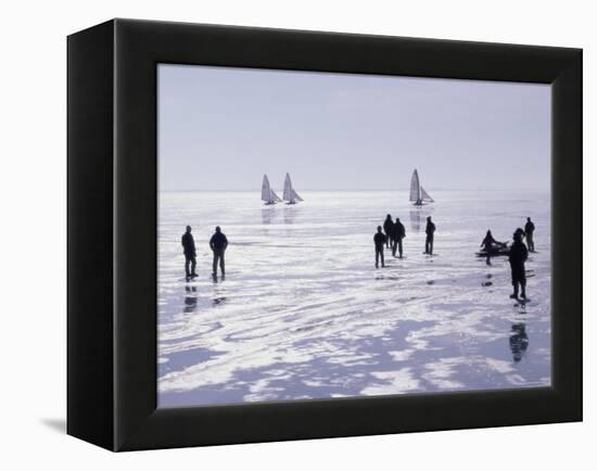 Ice Sailing-null-Framed Premier Image Canvas