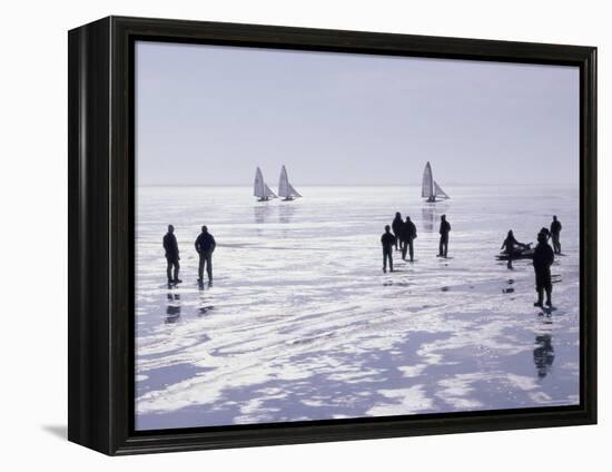 Ice Sailing-null-Framed Premier Image Canvas