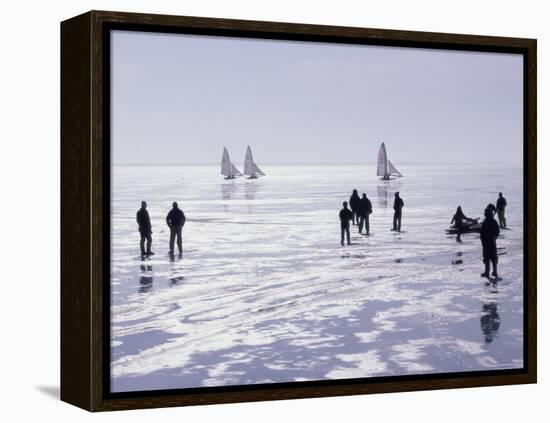 Ice Sailing-null-Framed Premier Image Canvas