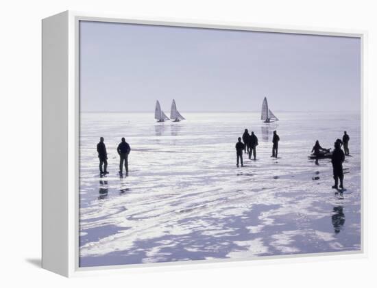 Ice Sailing-null-Framed Premier Image Canvas