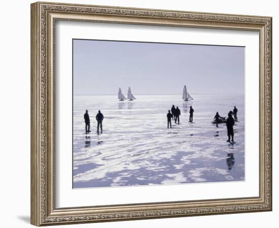 Ice Sailing-null-Framed Photographic Print