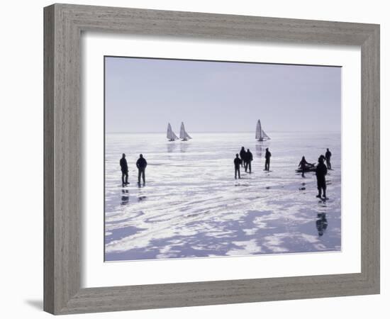 Ice Sailing-null-Framed Photographic Print