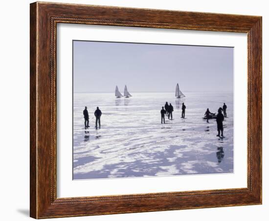 Ice Sailing-null-Framed Photographic Print