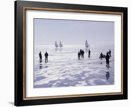 Ice Sailing-null-Framed Photographic Print