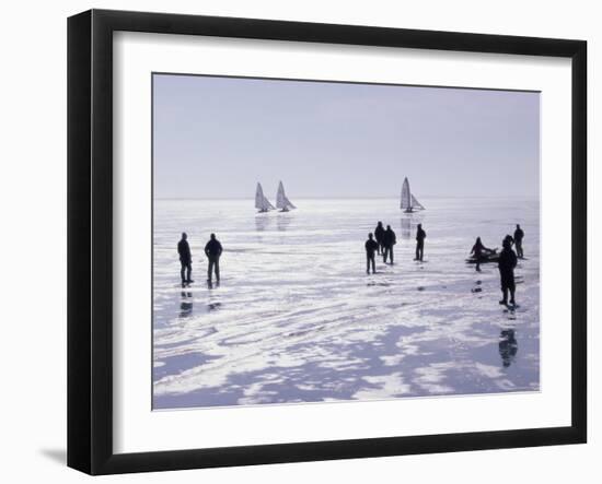 Ice Sailing-null-Framed Photographic Print