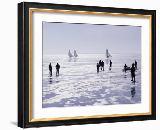 Ice Sailing-null-Framed Photographic Print