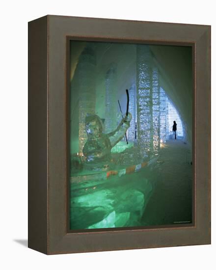 Ice Sculptures, Ice Hotel, Quebec, Quebec, Canada-Alison Wright-Framed Premier Image Canvas