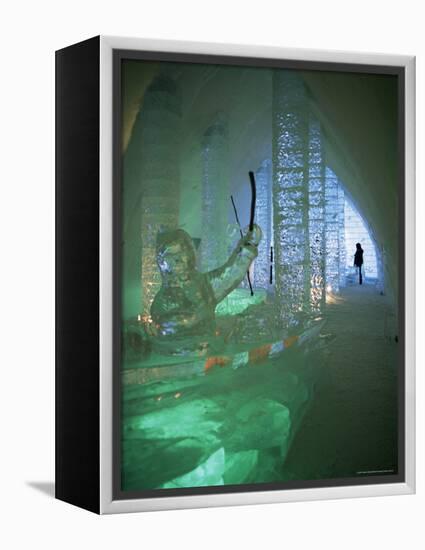 Ice Sculptures, Ice Hotel, Quebec, Quebec, Canada-Alison Wright-Framed Premier Image Canvas