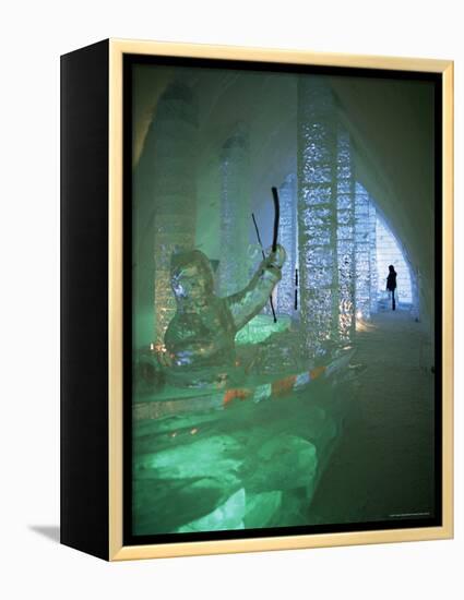 Ice Sculptures, Ice Hotel, Quebec, Quebec, Canada-Alison Wright-Framed Premier Image Canvas