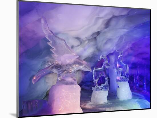 Ice Sculptures inside Glacier Palace, Klein Matterhorn, Switzerland-Adam Jones-Mounted Photographic Print