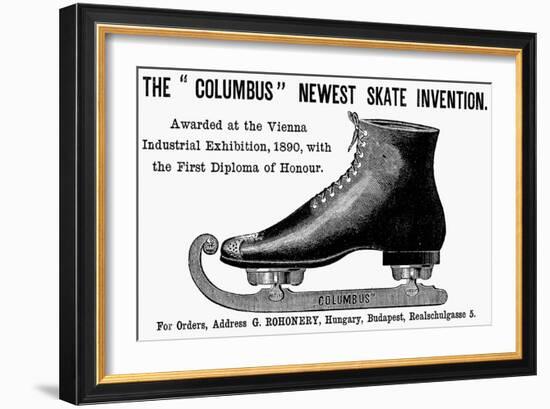 Ice Skate, 1890-null-Framed Giclee Print