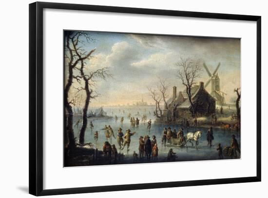 Ice Skaters, 17th Century-Klaes Molenaer-Framed Giclee Print