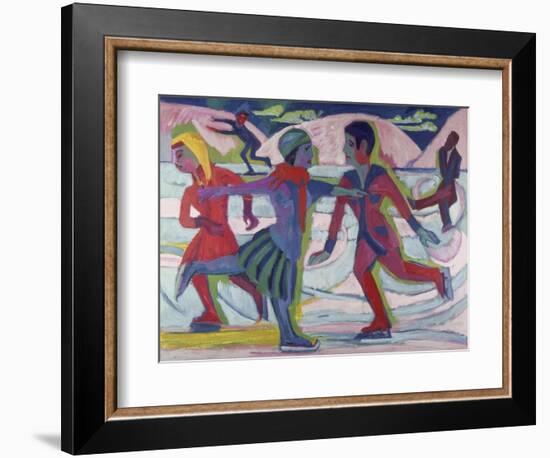 Ice-Skaters, 1924/25-Ernst Ludwig Kirchner-Framed Giclee Print