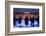 Ice Skaters at Somerset House Ice Rink London England UK-Peter Adams-Framed Photographic Print