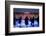 Ice Skaters at Somerset House Ice Rink London England UK-Peter Adams-Framed Photographic Print