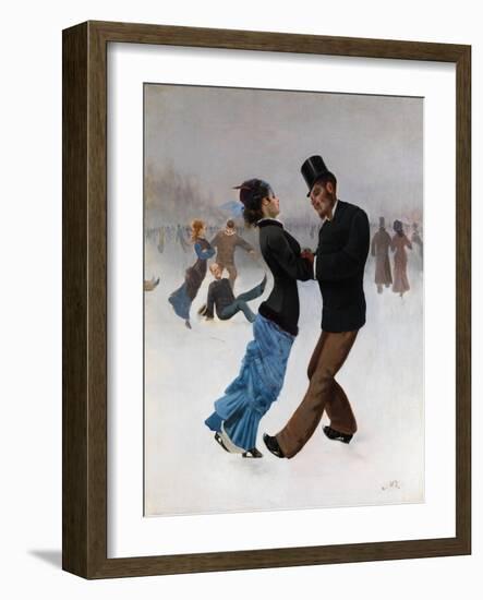 Ice Skaters, C. 1920-Max Klinger-Framed Giclee Print