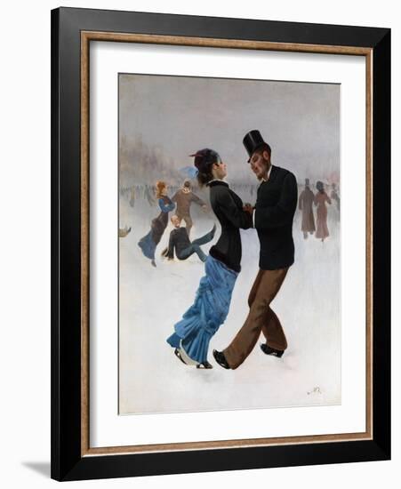 Ice Skaters, C. 1920-Max Klinger-Framed Giclee Print