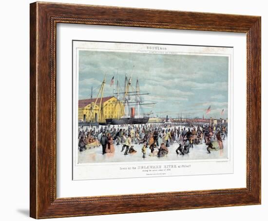 Ice Skaters, C1856-null-Framed Giclee Print