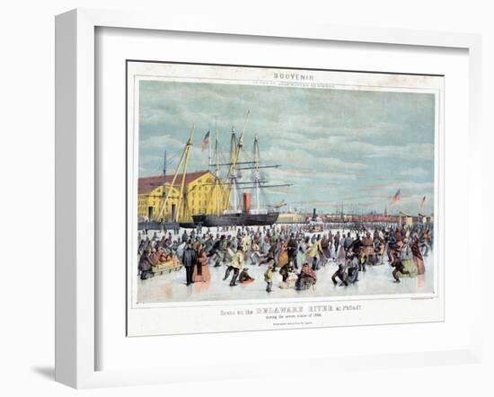 Ice Skaters, C1856-null-Framed Giclee Print