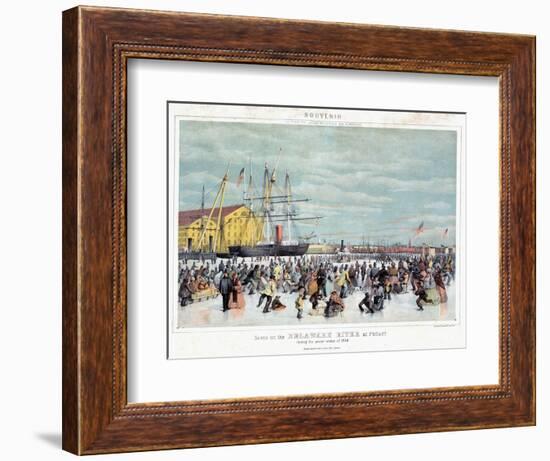 Ice Skaters, C1856-null-Framed Giclee Print