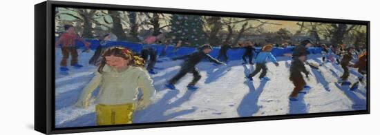 Ice Skaters, Christmas Fayre, Hyde Park, London, 2014-Andrew Macara-Framed Premier Image Canvas