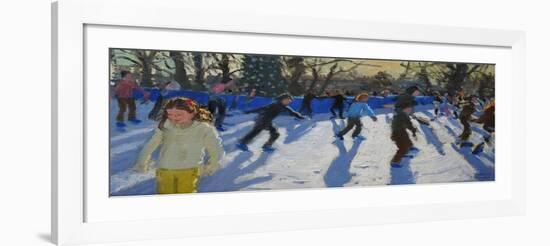 Ice Skaters, Christmas Fayre, Hyde Park, London, 2014-Andrew Macara-Framed Giclee Print