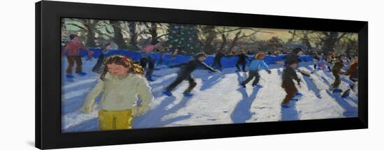 Ice Skaters, Christmas Fayre, Hyde Park, London, 2014-Andrew Macara-Framed Giclee Print