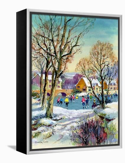 Ice Skating, 1973-Stanley Cooke-Framed Premier Image Canvas