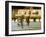 Ice Skating at Night on Ice Rink at Mozartplatz Square, Salzburg, Austria, Europe-Richard Nebesky-Framed Photographic Print