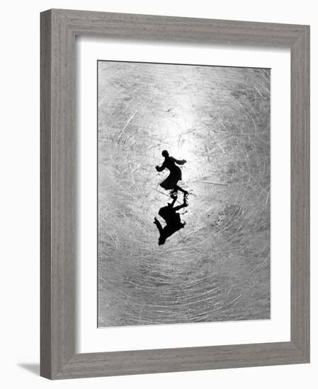 Ice Skating Champion Melitta Brunner Rehearsing in St. Moritz-Alfred Eisenstaedt-Framed Photographic Print