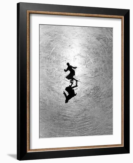 Ice Skating Champion Melitta Brunner Rehearsing in St. Moritz-Alfred Eisenstaedt-Framed Photographic Print