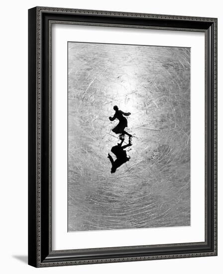 Ice Skating Champion Melitta Brunner Rehearsing in St. Moritz-Alfred Eisenstaedt-Framed Photographic Print