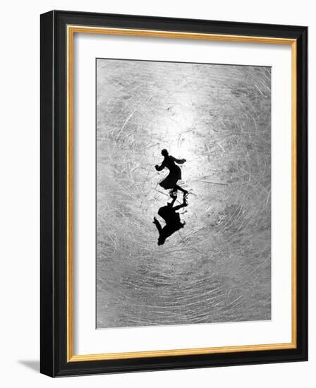 Ice Skating Champion Melitta Brunner Rehearsing in St. Moritz-Alfred Eisenstaedt-Framed Photographic Print