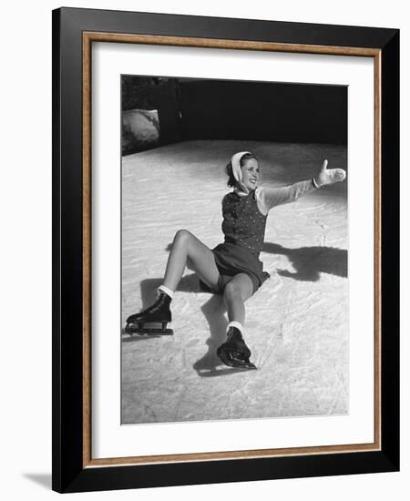 Ice Skating Fashions-Peter Stackpole-Framed Photographic Print