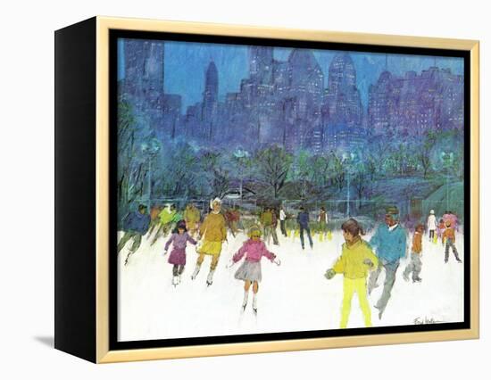 "Ice Skating in Central Park," January 5, 1963-Frank Mullins-Framed Premier Image Canvas