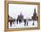 Ice Skating in Red Square, UNESCO World Heritage Site, Moscow, Russia, Europe-Lawrence Graham-Framed Premier Image Canvas