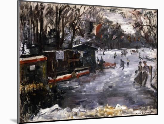 Ice-Skating Rink in the Tiergarten, Berlin; Eisbahn Im Berliner Tiergarten, 1909-Lovis Corinth-Mounted Giclee Print