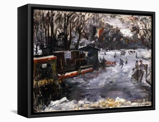 Ice-Skating Rink in the Tiergarten, Berlin; Eisbahn Im Berliner Tiergarten, 1909-Lovis Corinth-Framed Premier Image Canvas