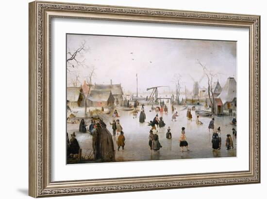 Ice Sports, C.1610-Hendrik Avercamp-Framed Giclee Print