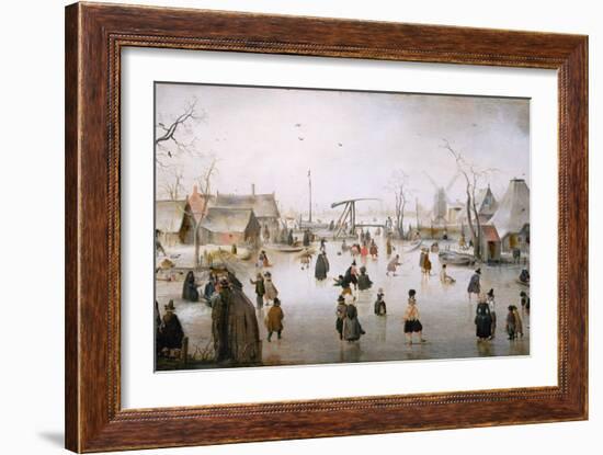 Ice Sports, C.1610-Hendrik Avercamp-Framed Giclee Print